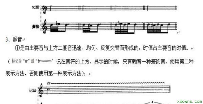 歌符号的钢琴谱